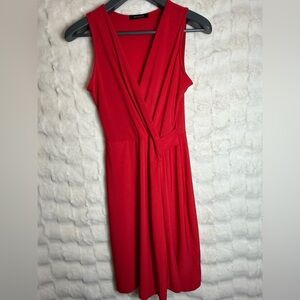 Hailey 23 Red Sleeveless Wrap Dress V-Neck